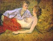 Henri de toulouse-lautrec The Two Girlfriends France oil painting artist